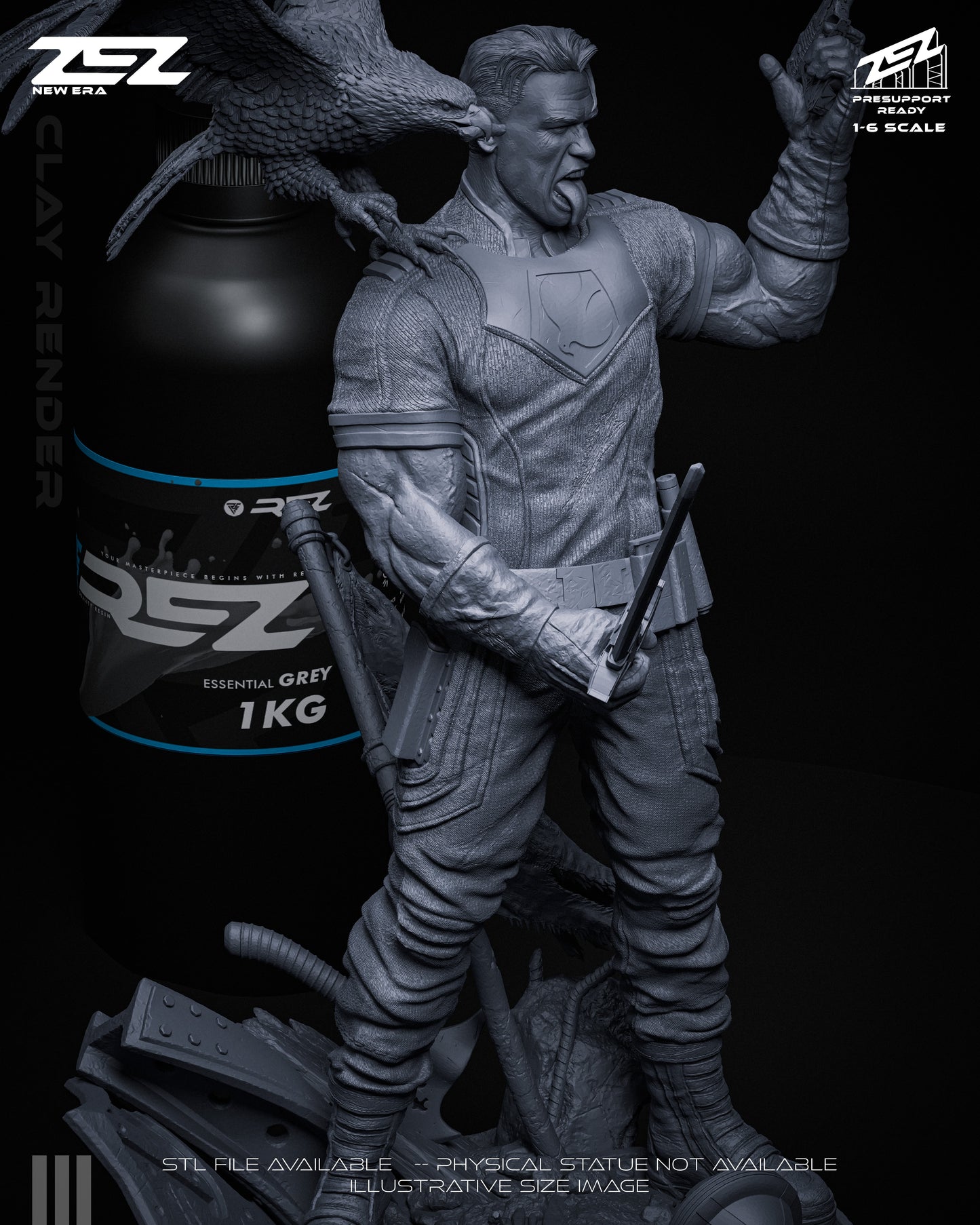 Peacemaker Statue 3D-Printed Kit