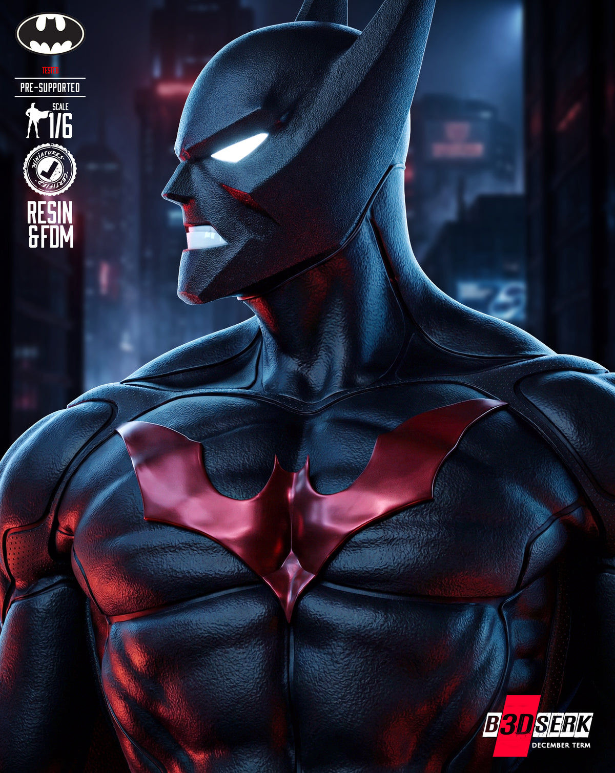 Batman Beyond Statue 3D-Printed Kit