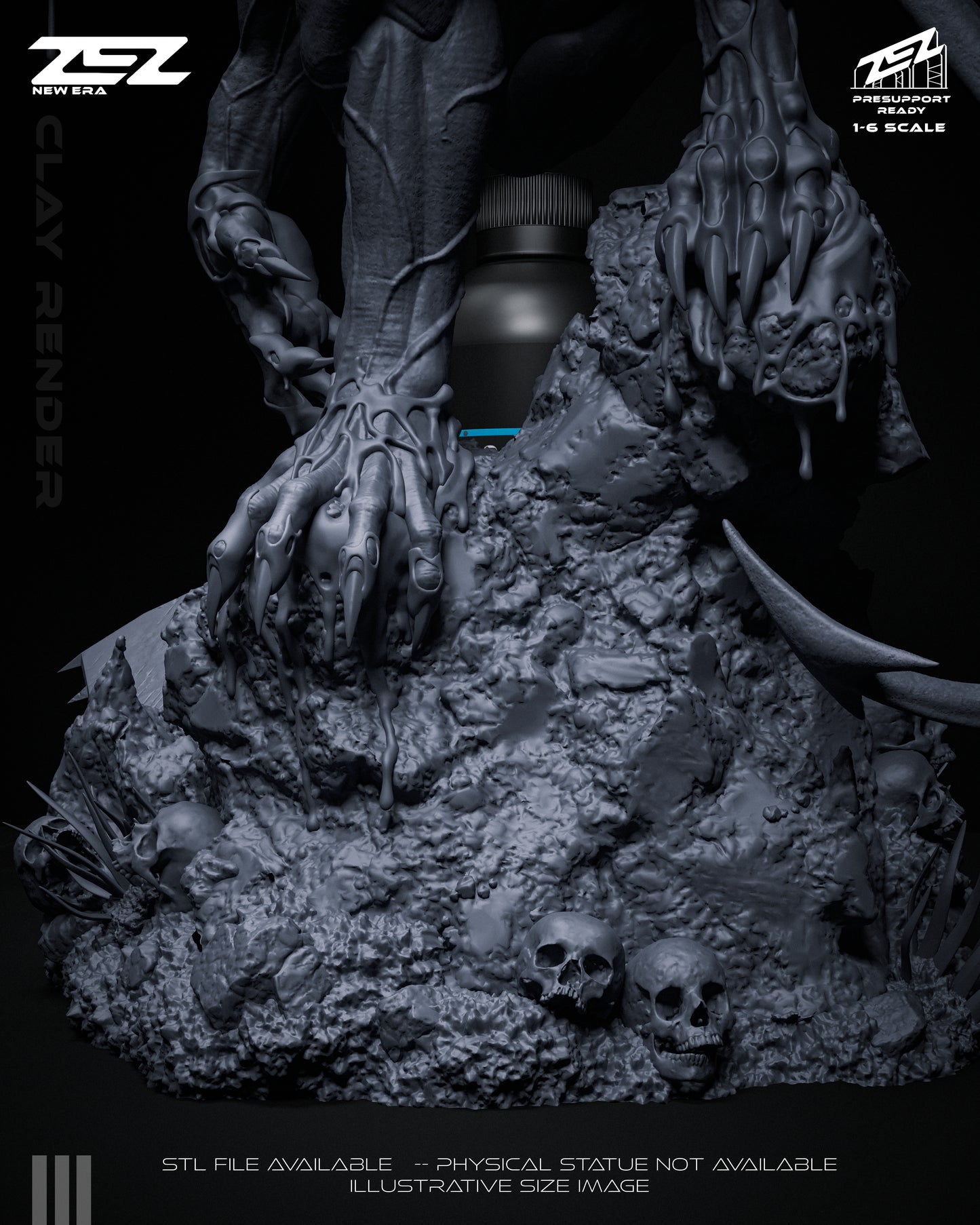 Joker Absolute Statue 3D-Printed Kit