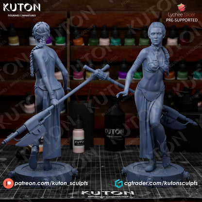 Leia Statue 3D-Printed Kit