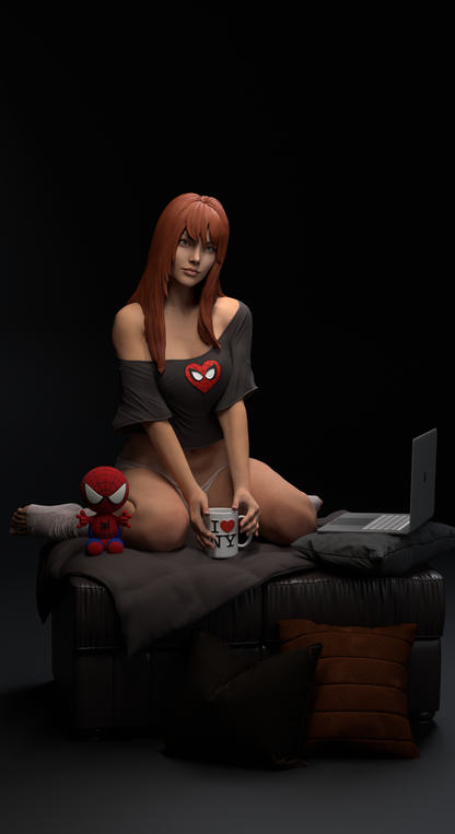 Mary Jane Statue 3D-Printed Kit