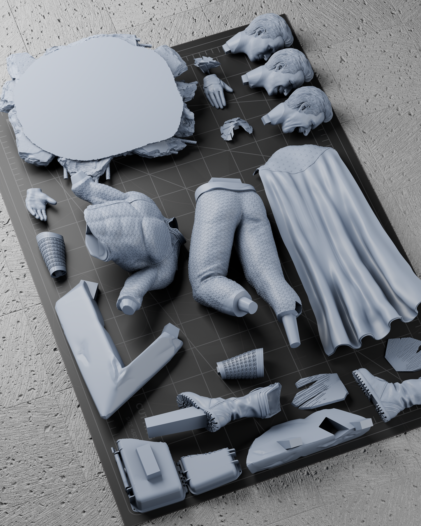Homelander Statue 3D-Printed Kit