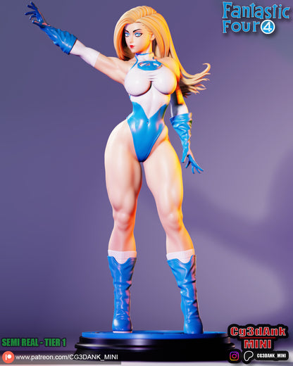 Invisible Girl Statue 3D-Printed Kit