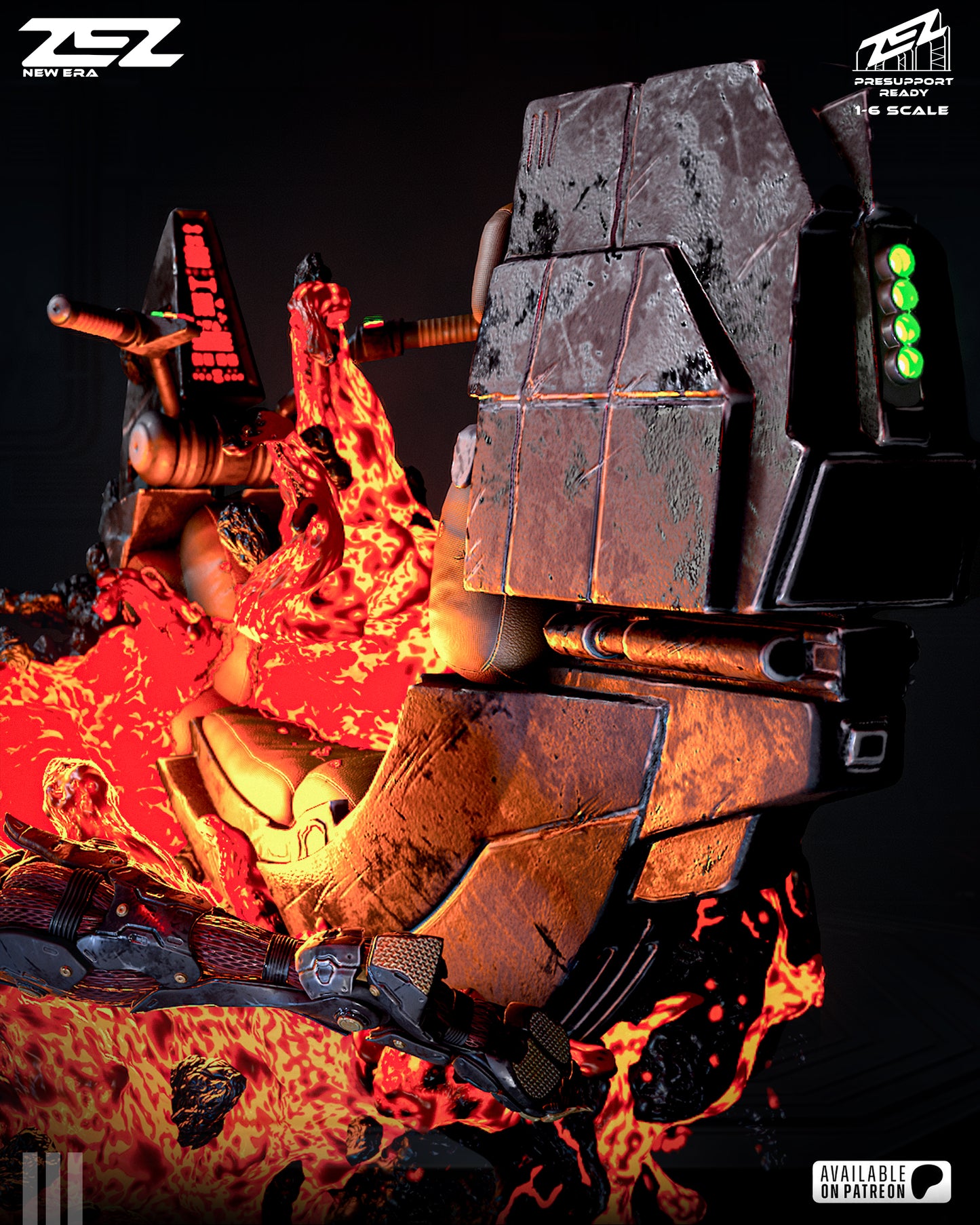Darth Maul Statue 3D-Printed Kit