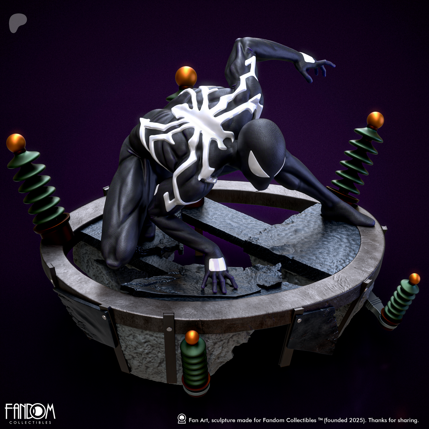 Spiderman Statue 3D-Printed Kit