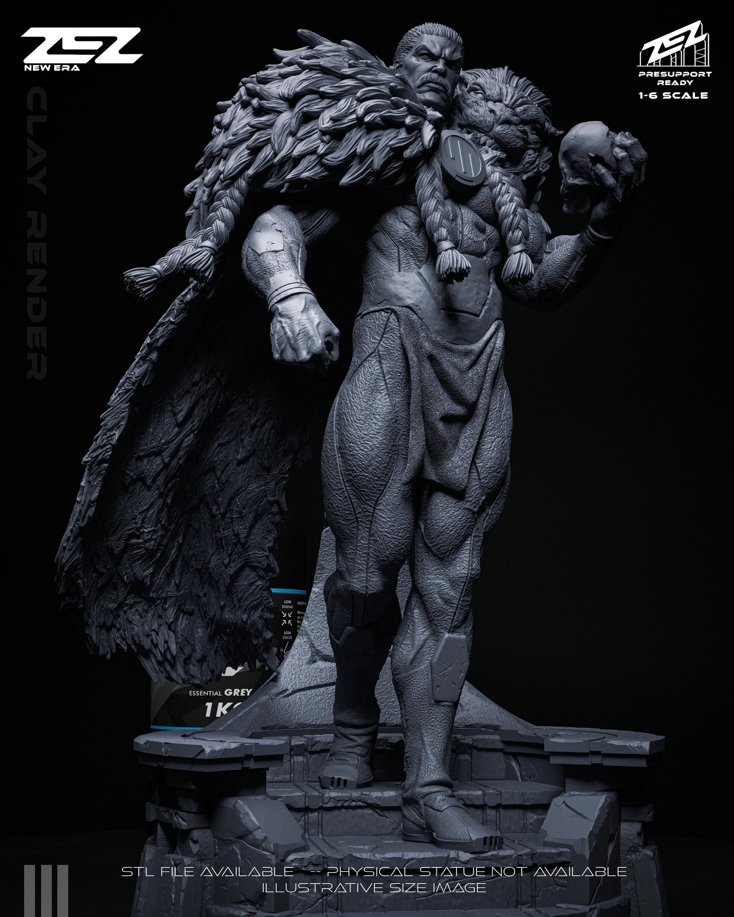 Thragg Statue 3D-Printed Kit