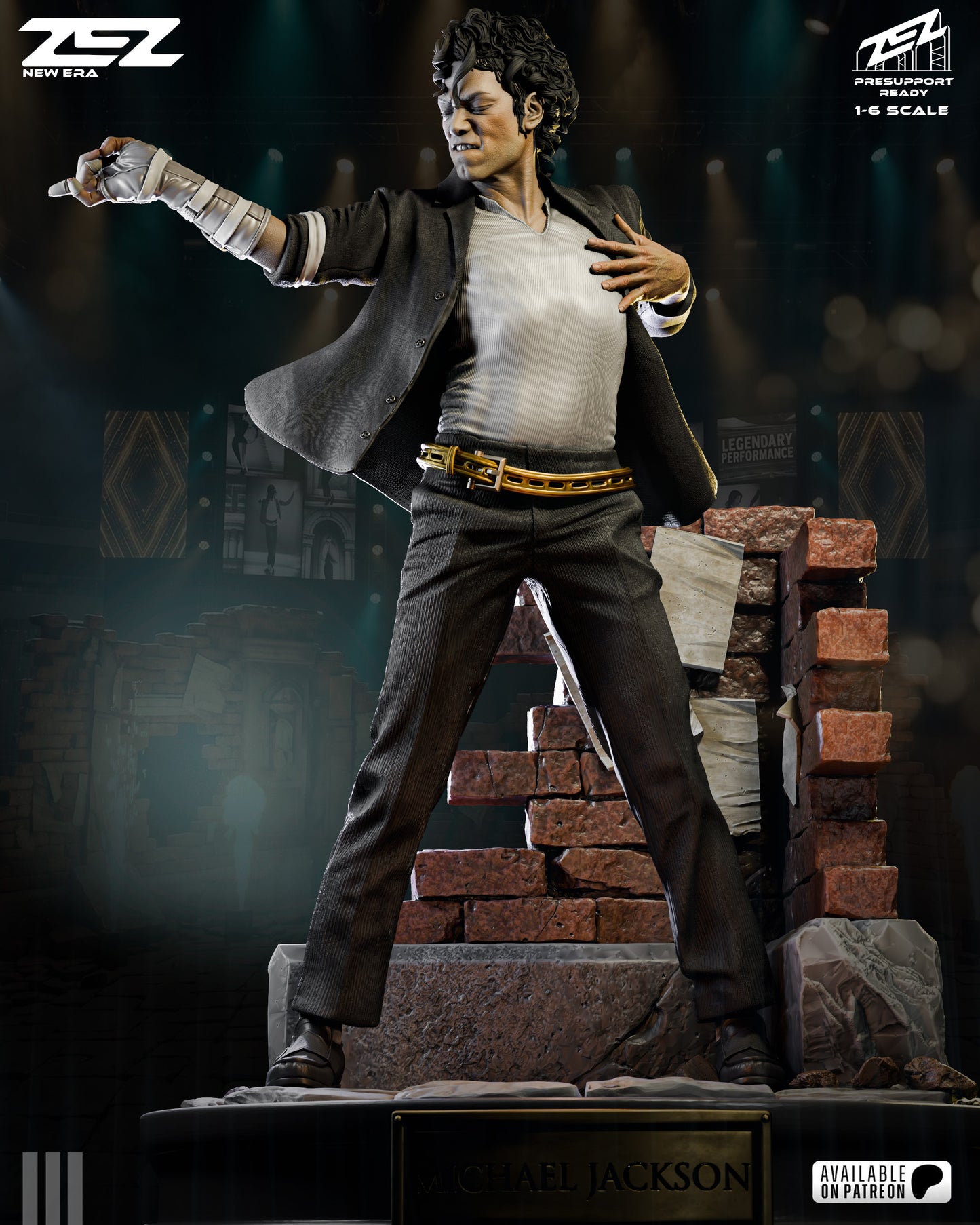 Michael Jackson Statue 3D-Printed Kit