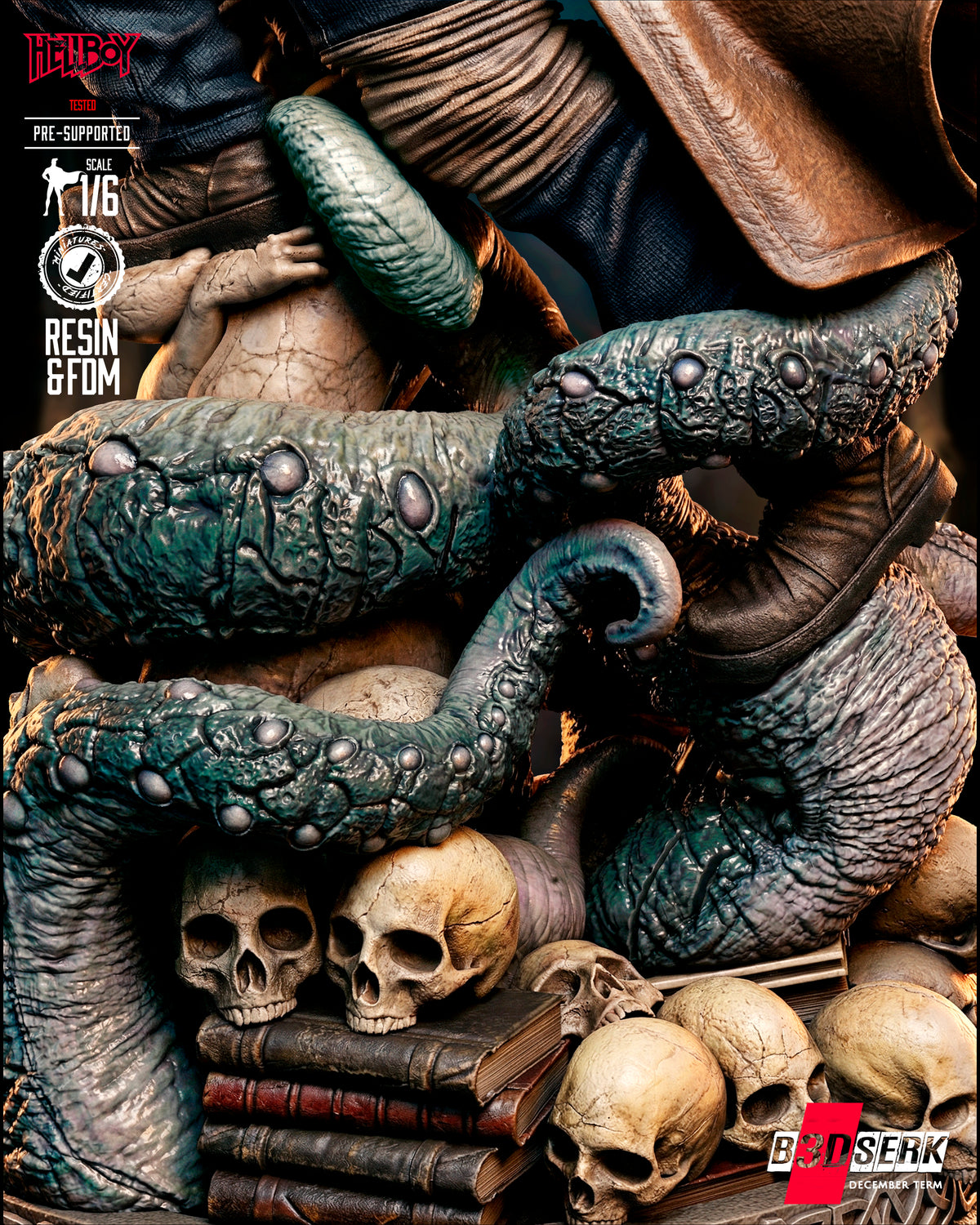 Hellboy Statue 3D-Printed Kit