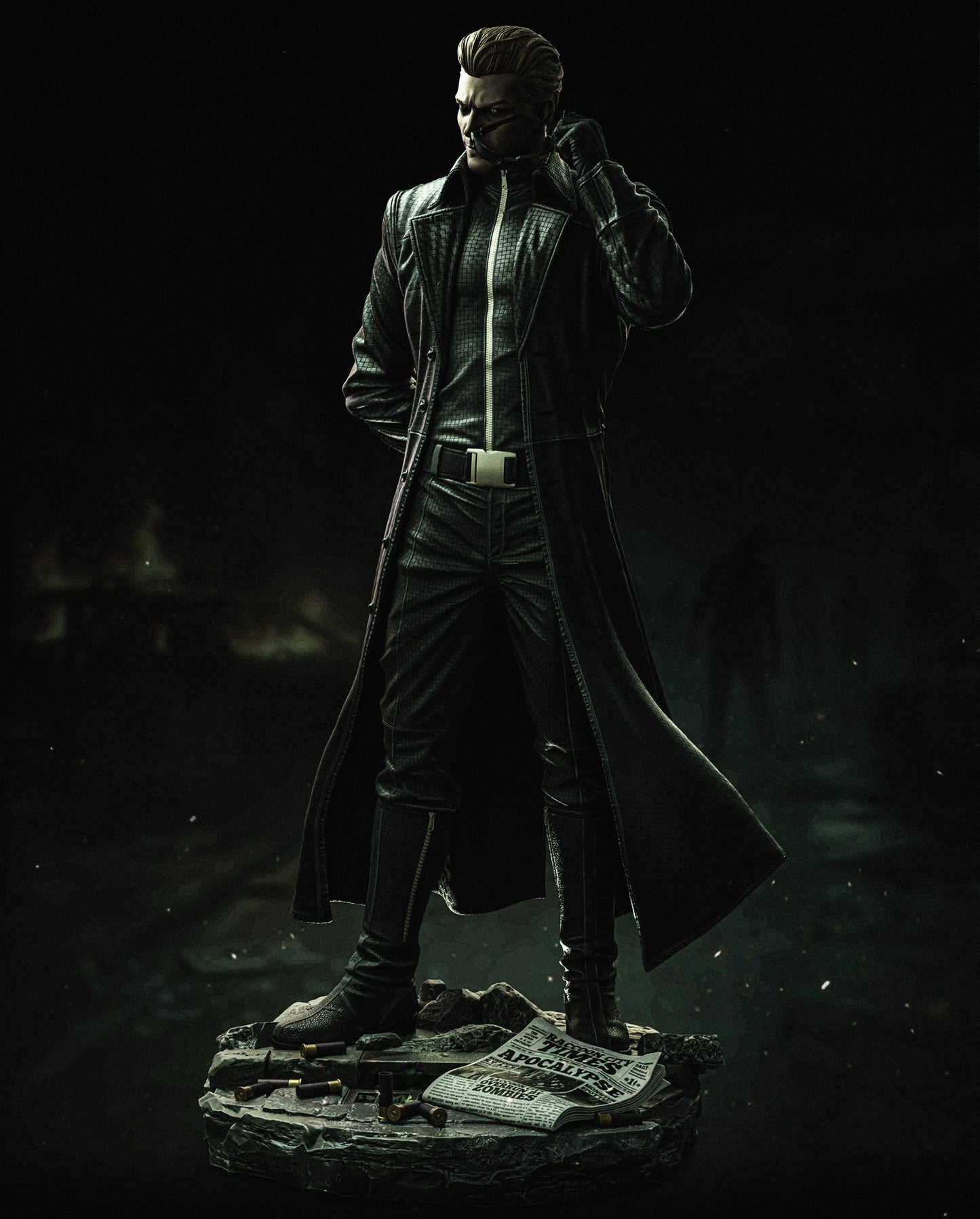 Albert Wesker Statue 3D-Printed Kit