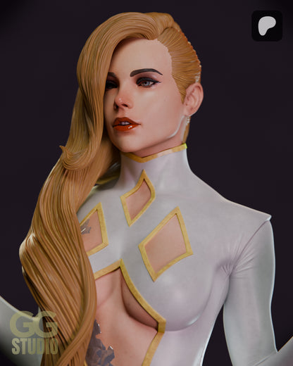 Emma Frost Hellfire Gala Statue 3D-Printed Kit