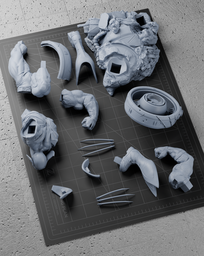 Wolverine Statue 3D-Printed Kit