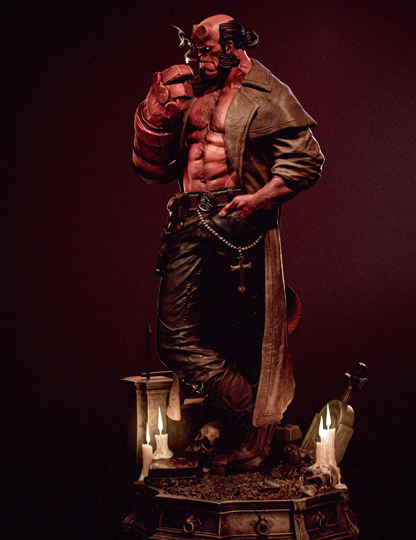 Helboy Statue 3D-Printed Kit