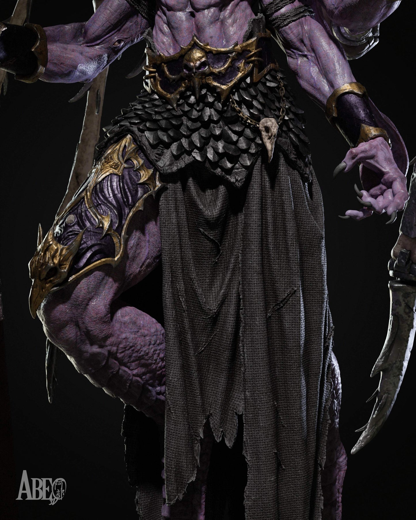 Ninefold Sorcerer Statue 3D-Printed Kit
