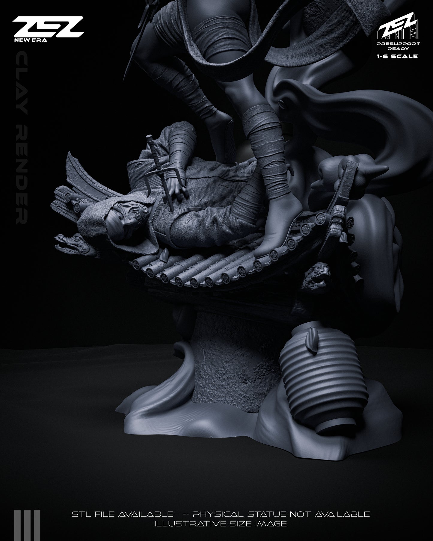 Elektra Statue 3D-Printed Kit