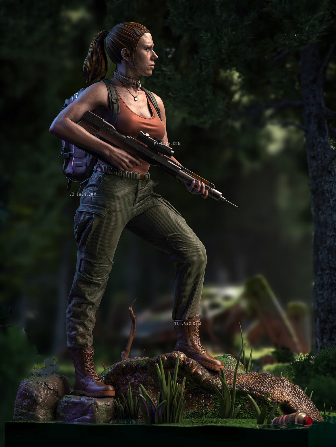 Zora Bennett Jurassic World Rebirth Statue