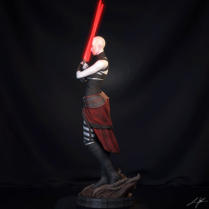 Asajj Ventress Statue 3D-Printed Kit
