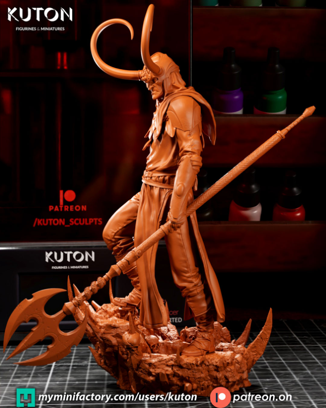 Loki Statue 3D-Printed Kit