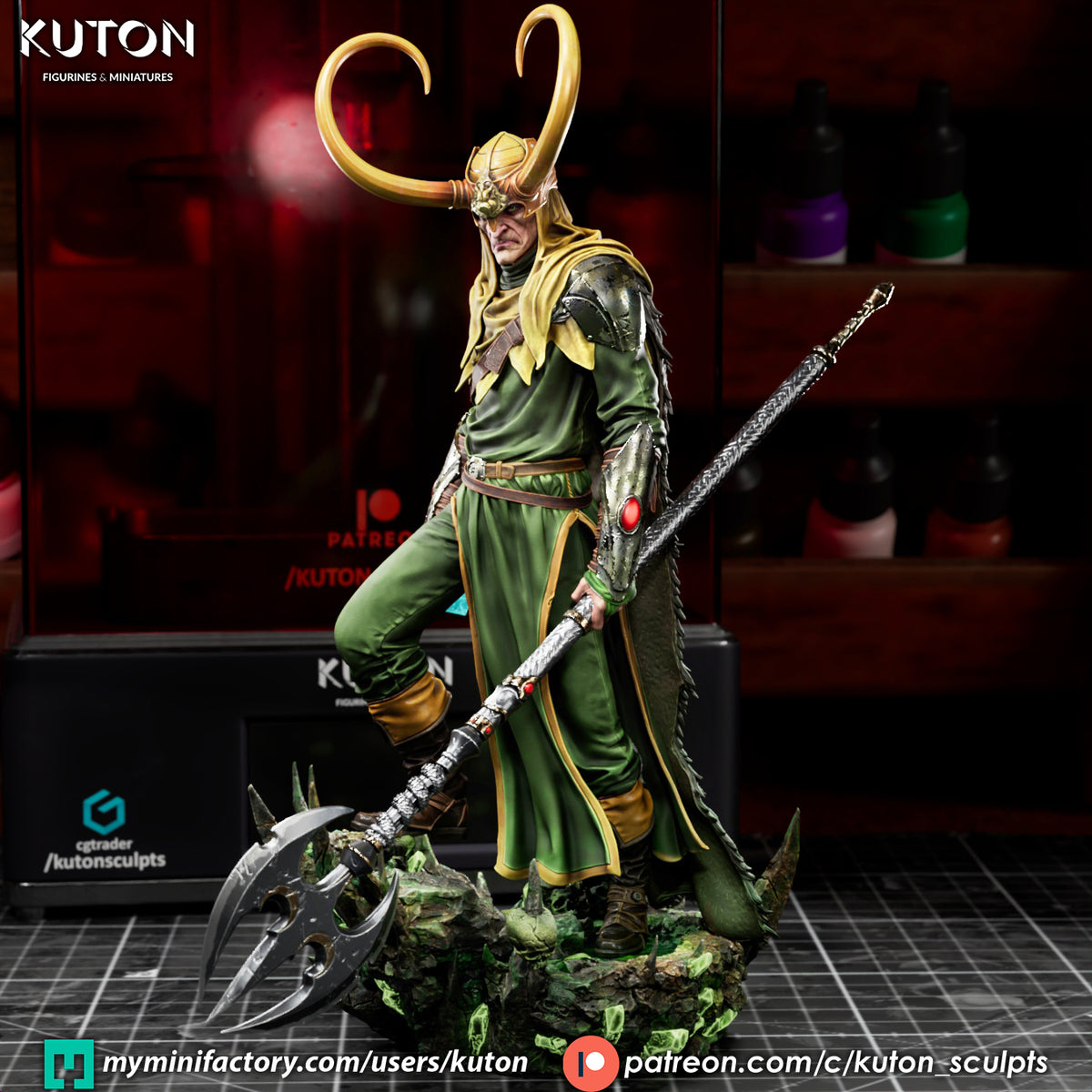 Loki Statue 3D-Printed Kit