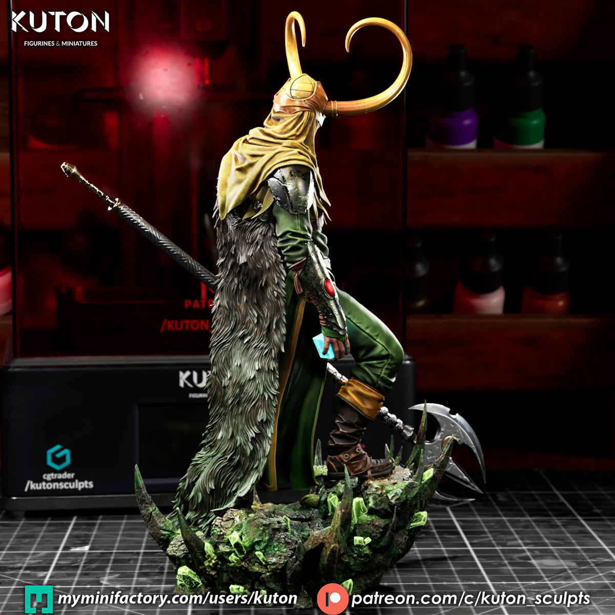 Loki Statue 3D-Printed Kit