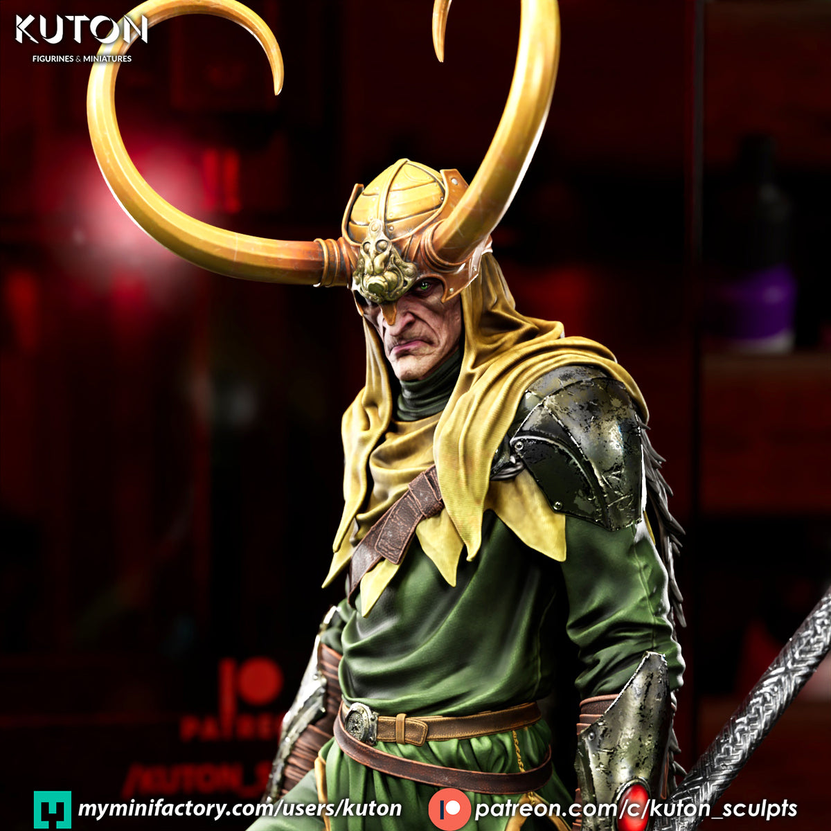 Loki Statue 3D-Printed Kit