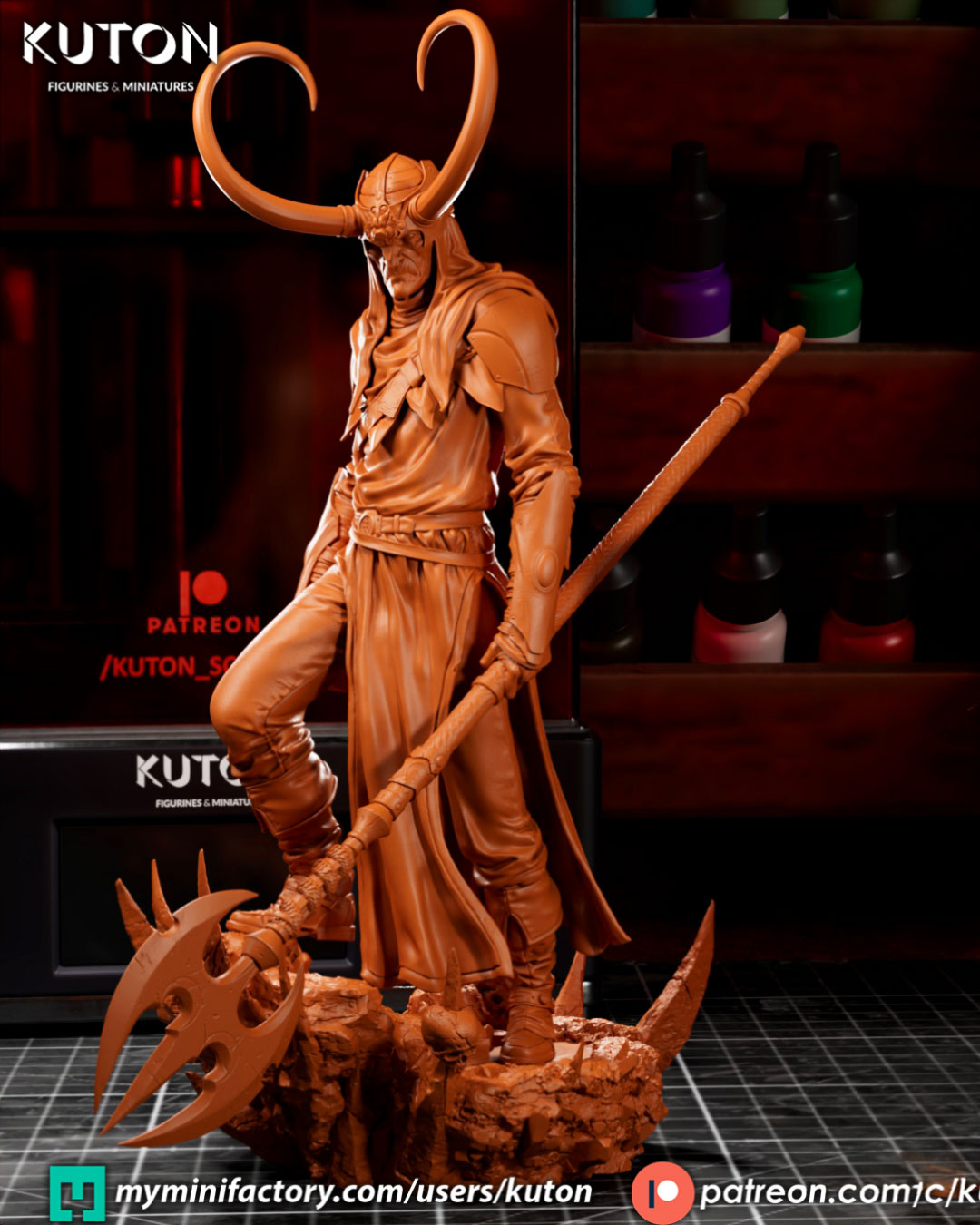 Loki Statue 3D-Printed Kit