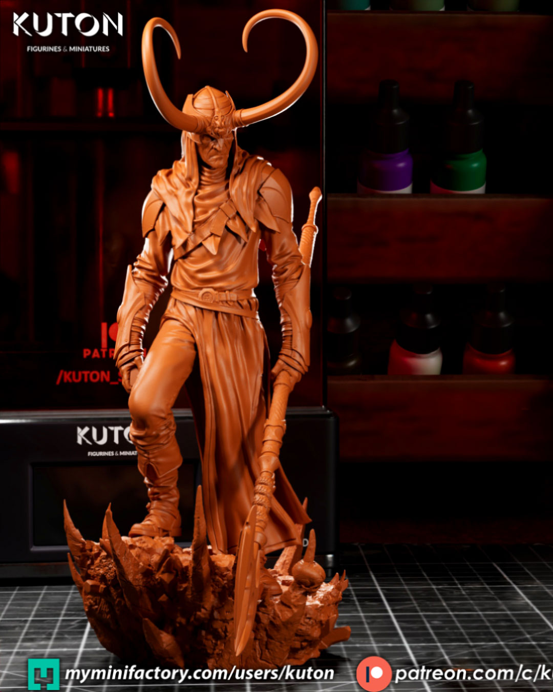 Loki Statue 3D-Printed Kit