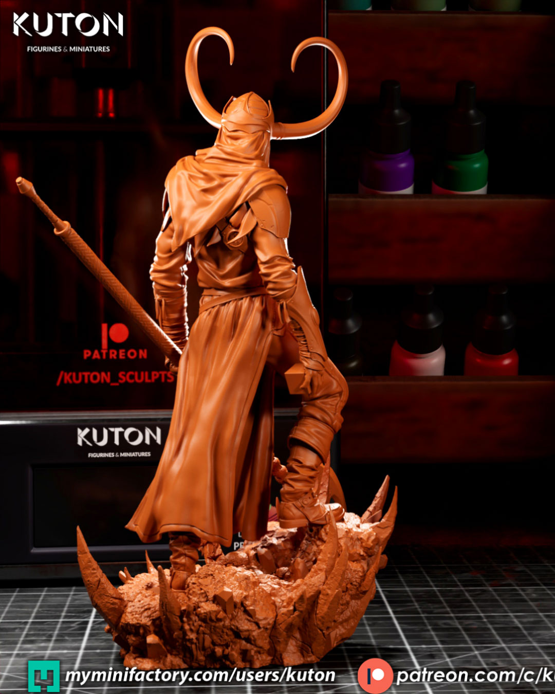 Loki Statue 3D-Printed Kit