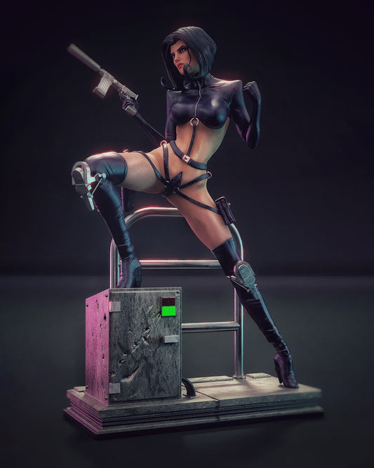 Aeon Flux Statue 3D-Printed Kit
