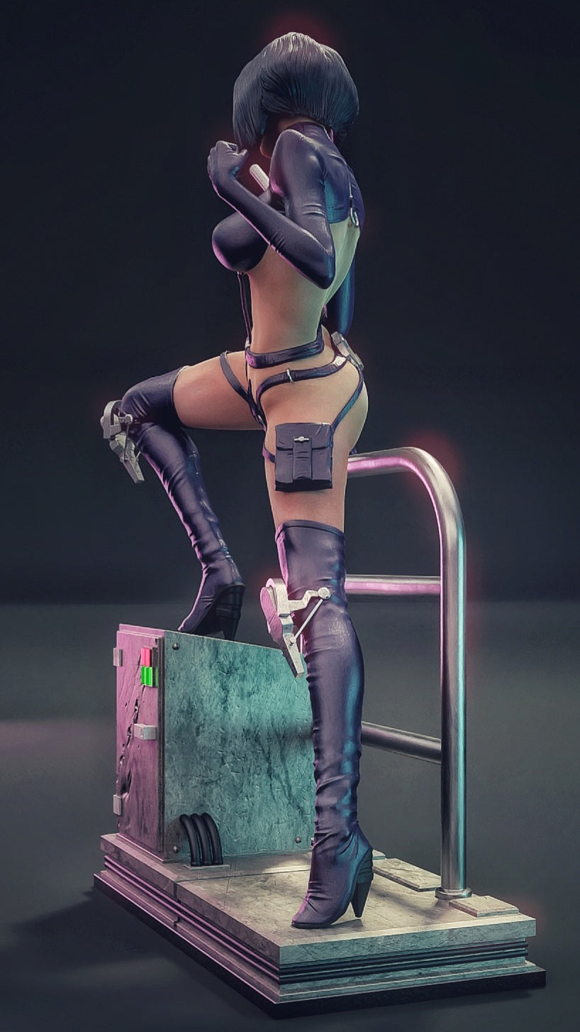Aeon Flux Statue 3D-Printed Kit