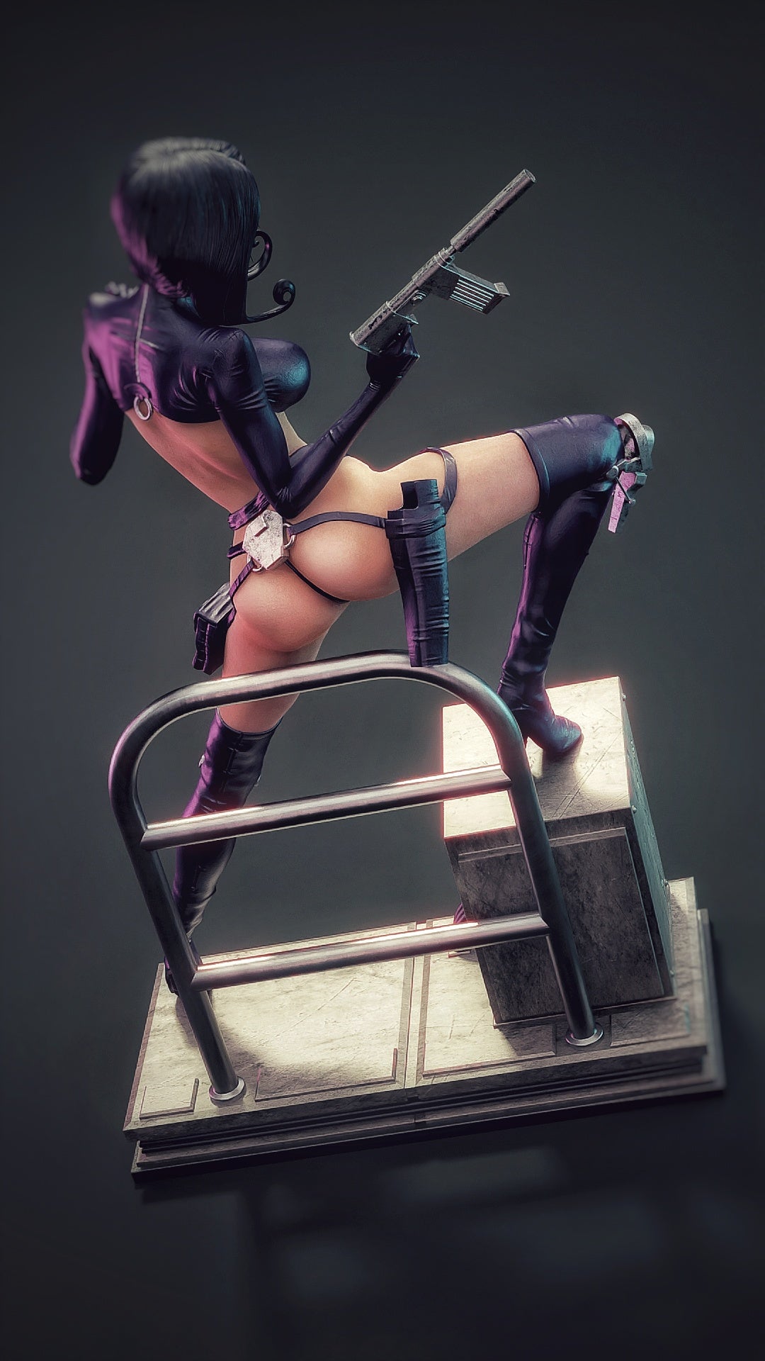 Aeon Flux Statue 3D-Printed Kit
