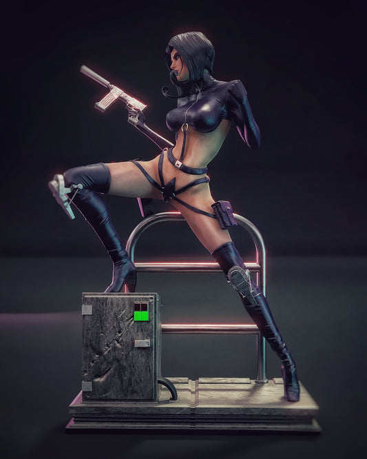 Aeon Flux Statue 3D-Printed Kit