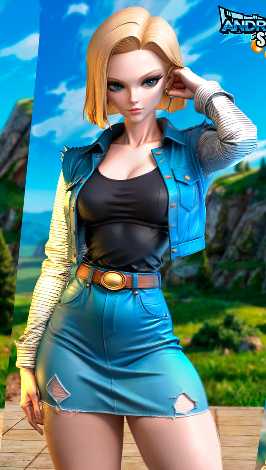 Android 18 Statue 3D-Printed Kit