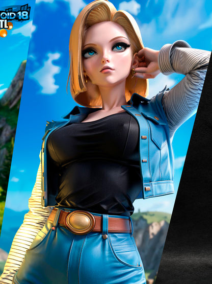 Android 18 Statue 3D-Printed Kit