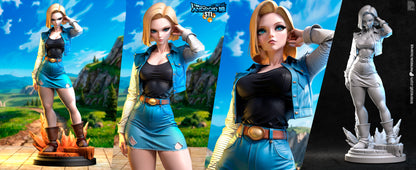 Android 18 Statue 3D-Printed Kit
