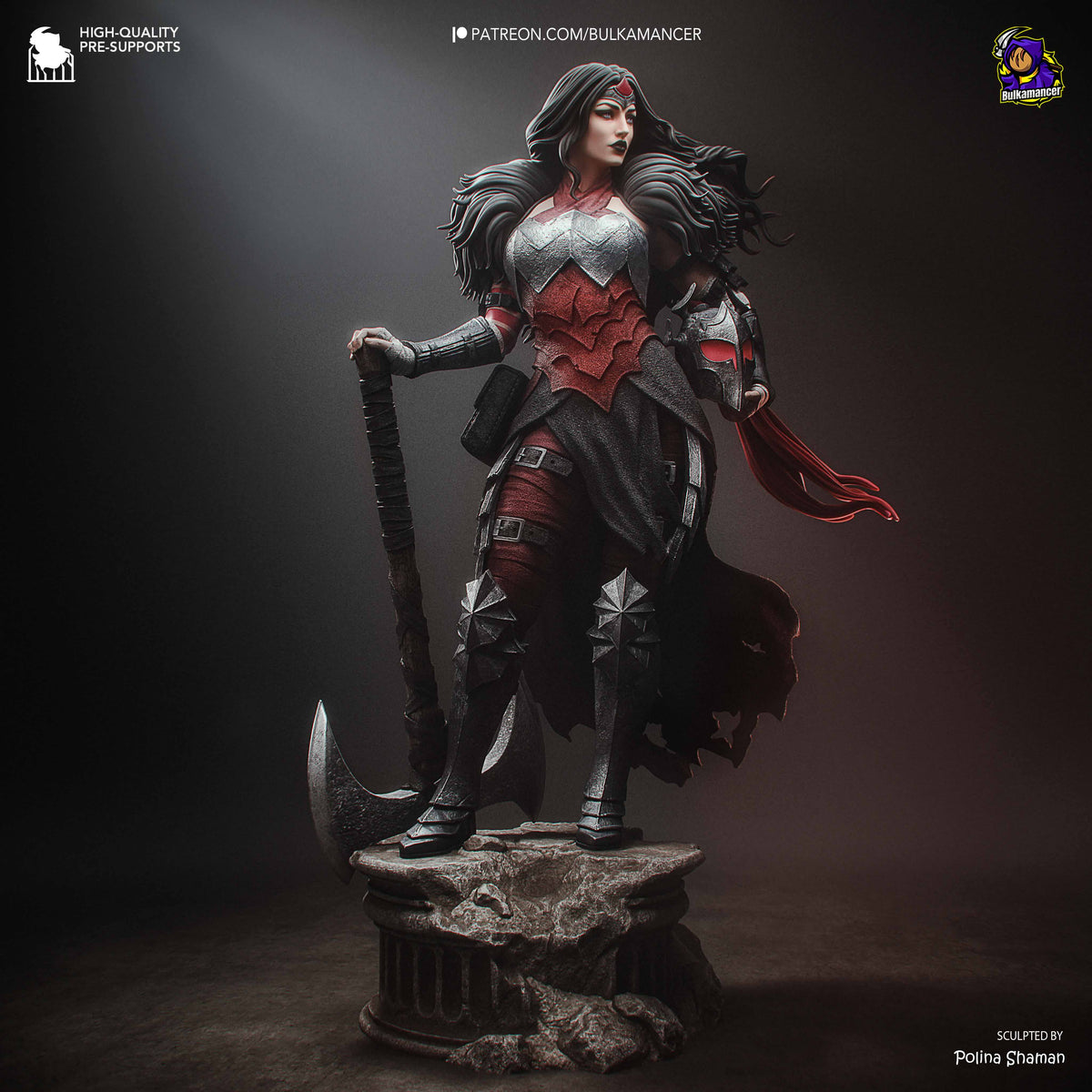 Absolute Wonder Woman Statue 3D-Printed Kit