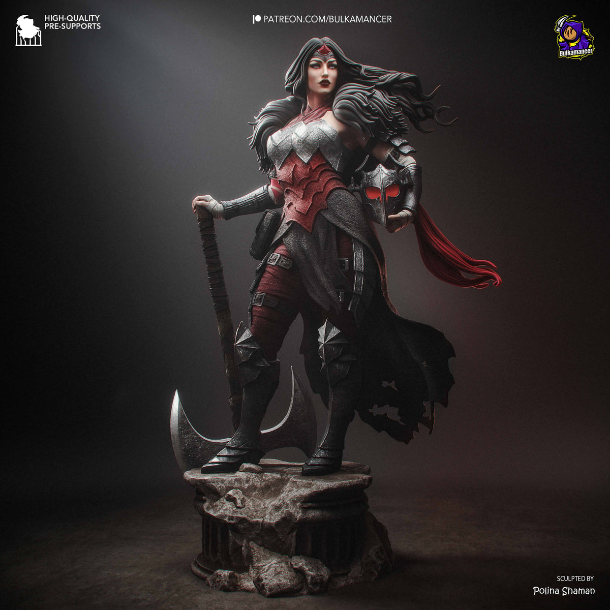 Absolute Wonder Woman Statue 3D-Printed Kit