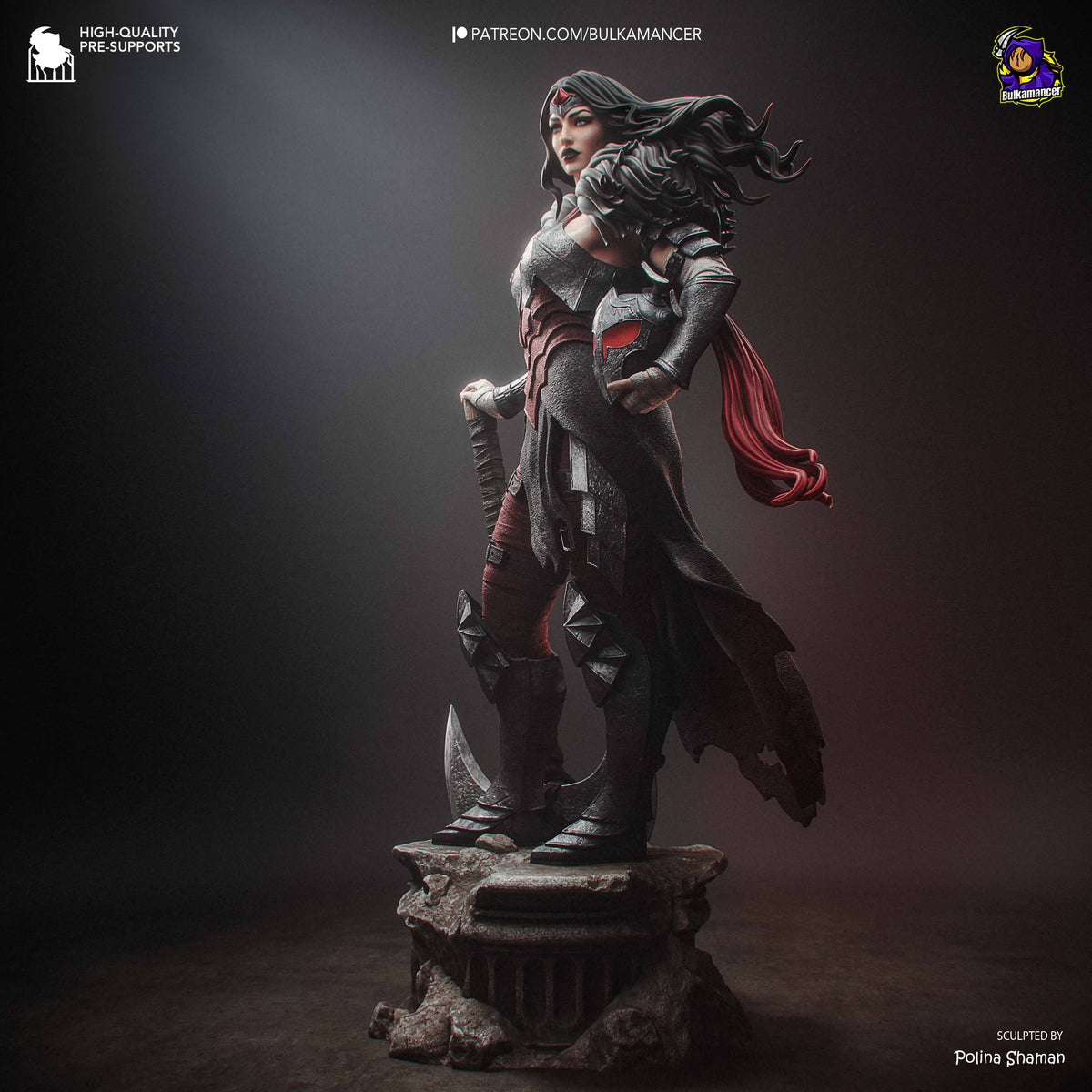 Absolute Wonder Woman Statue 3D-Printed Kit