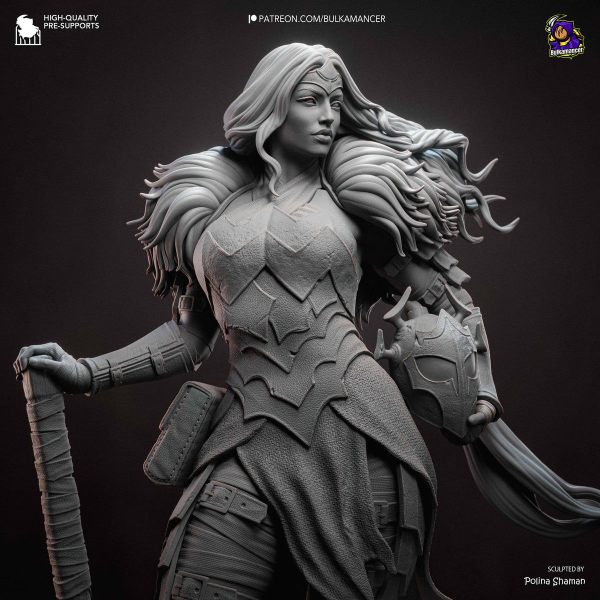 Absolute Wonder Woman Statue 3D-Printed Kit