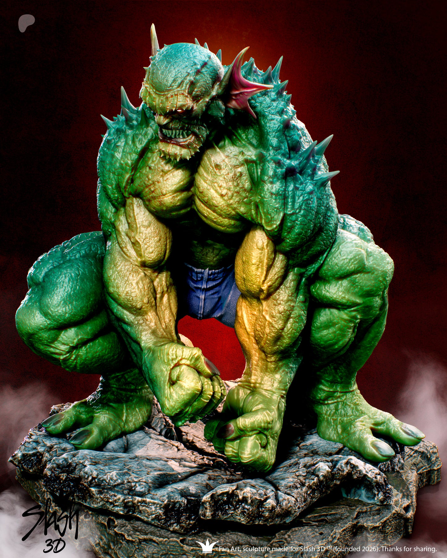 Abomination Statue 3D-Printed Kit