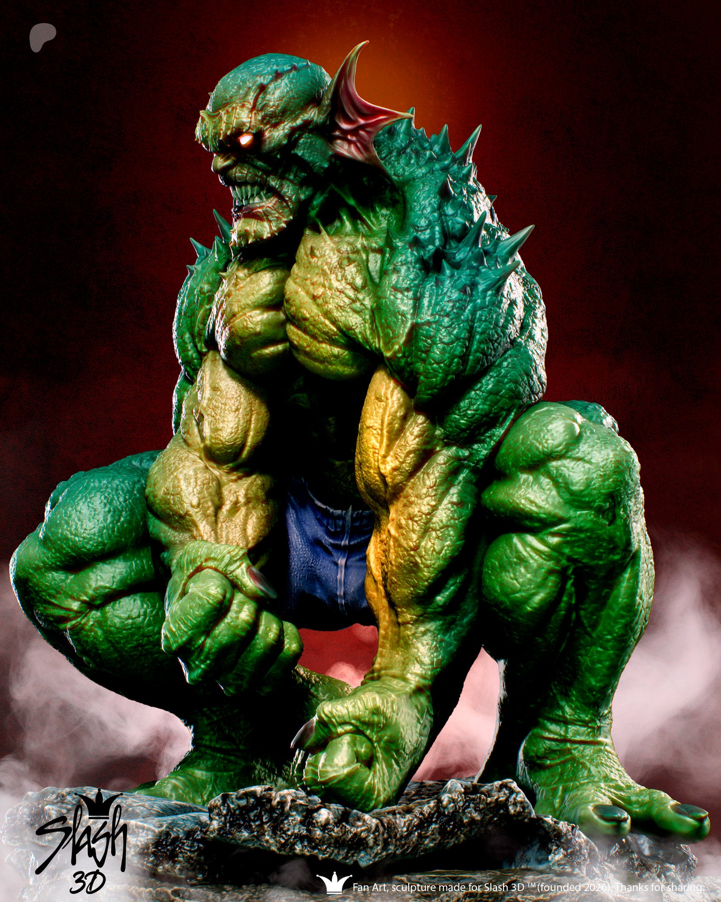 Abomination Statue 3D-Printed Kit