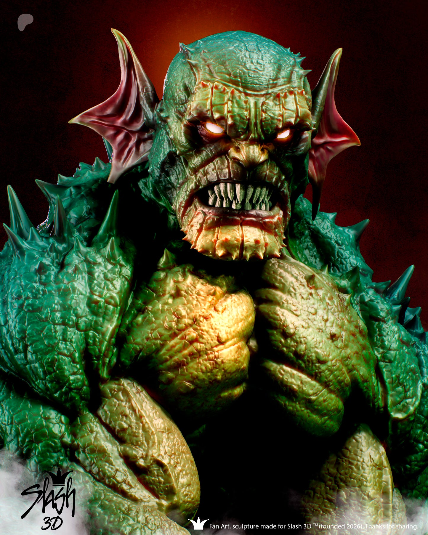 Abomination Statue 3D-Printed Kit