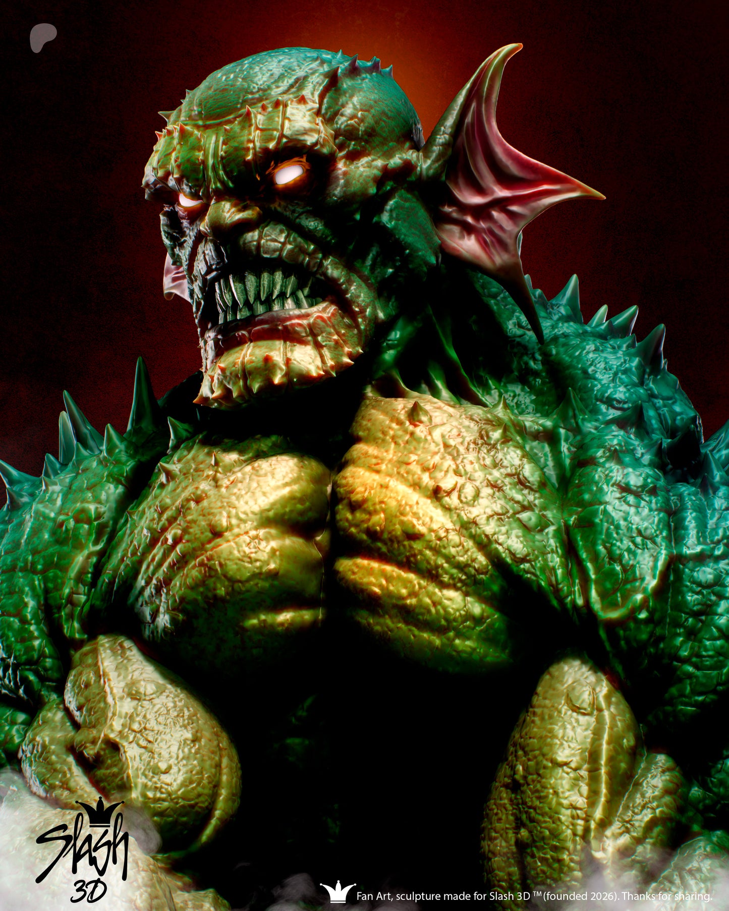 Abomination Statue 3D-Printed Kit