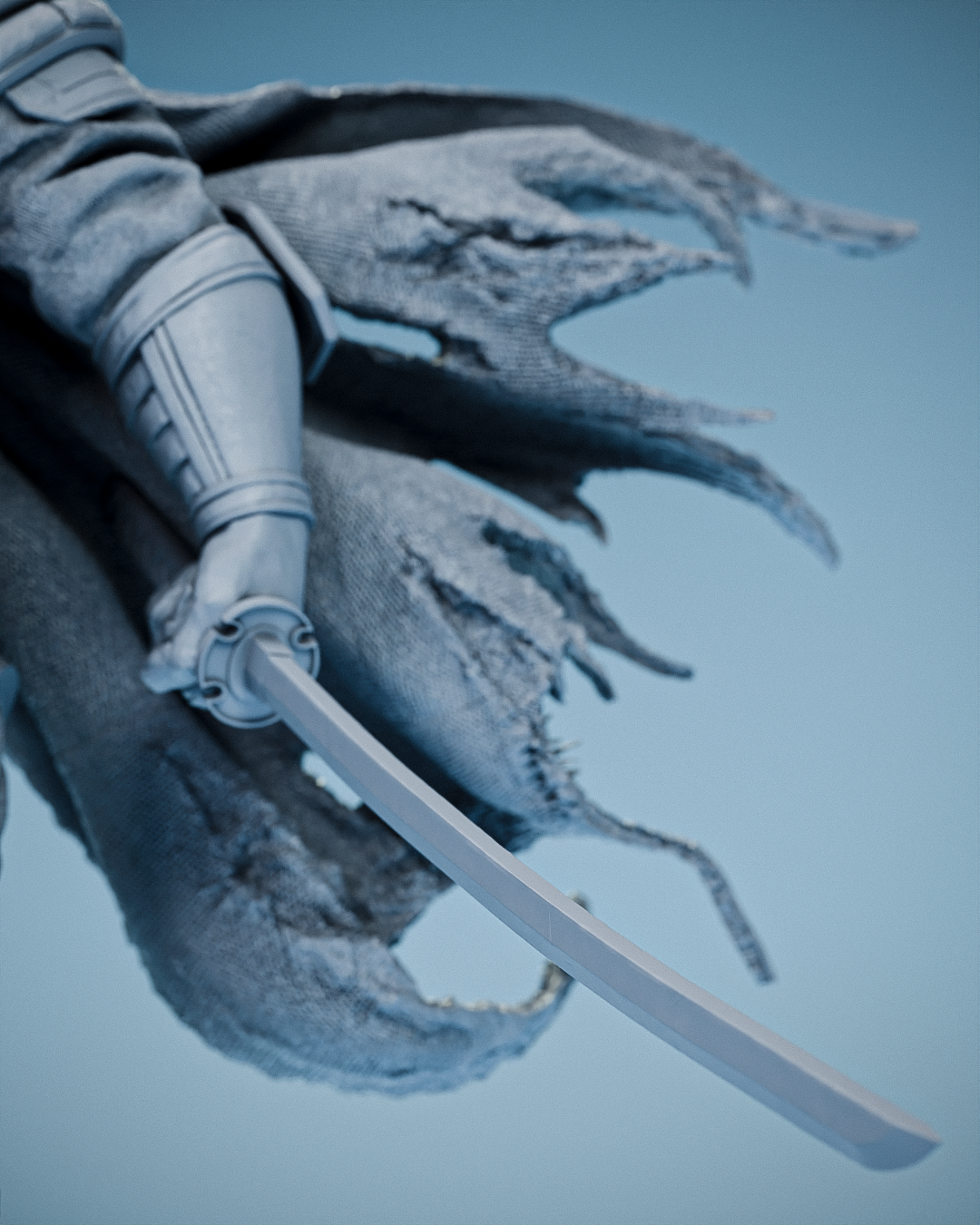 Last Ronin Statue 3D-Printed Kit