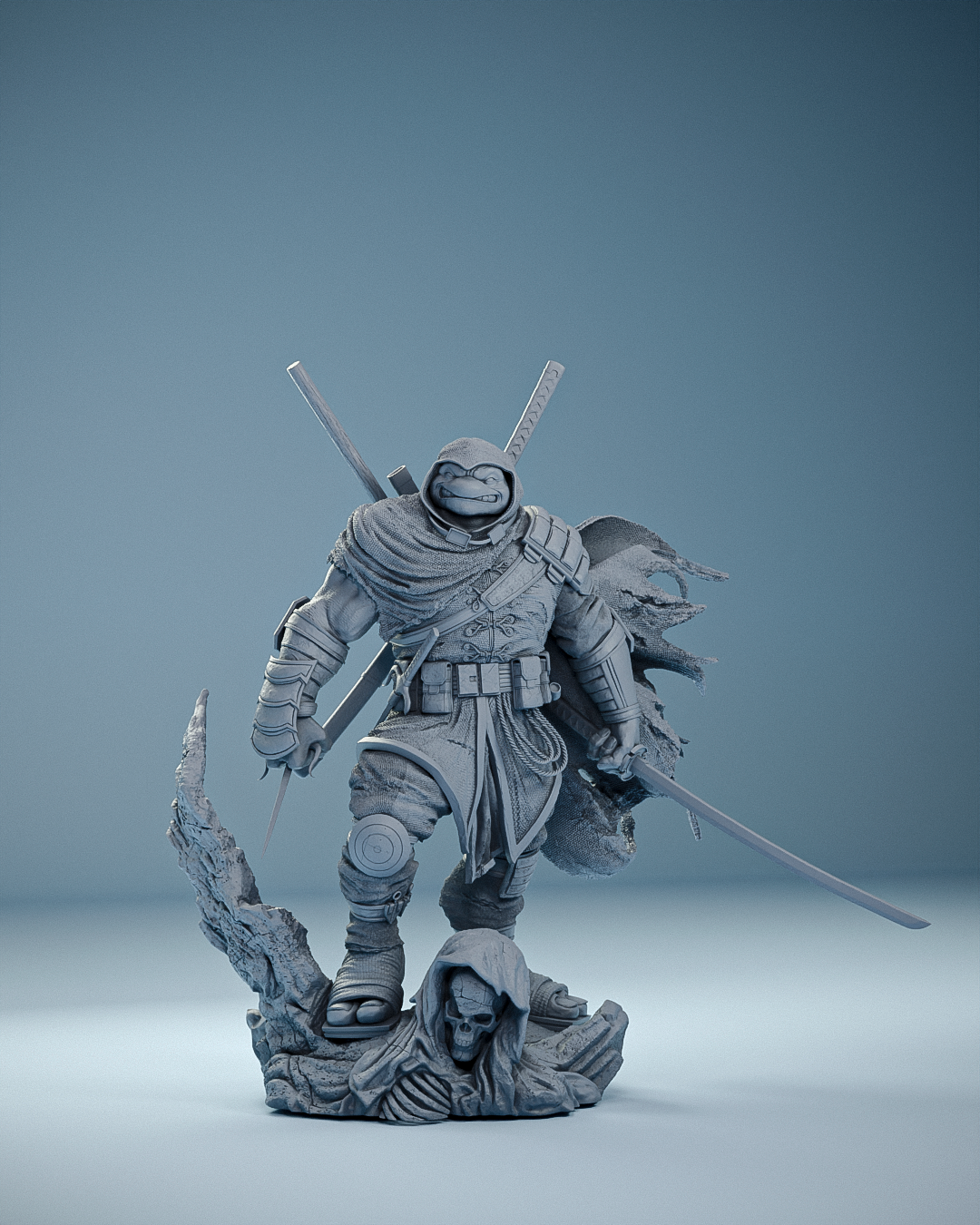 Last Ronin Statue 3D-Printed Kit