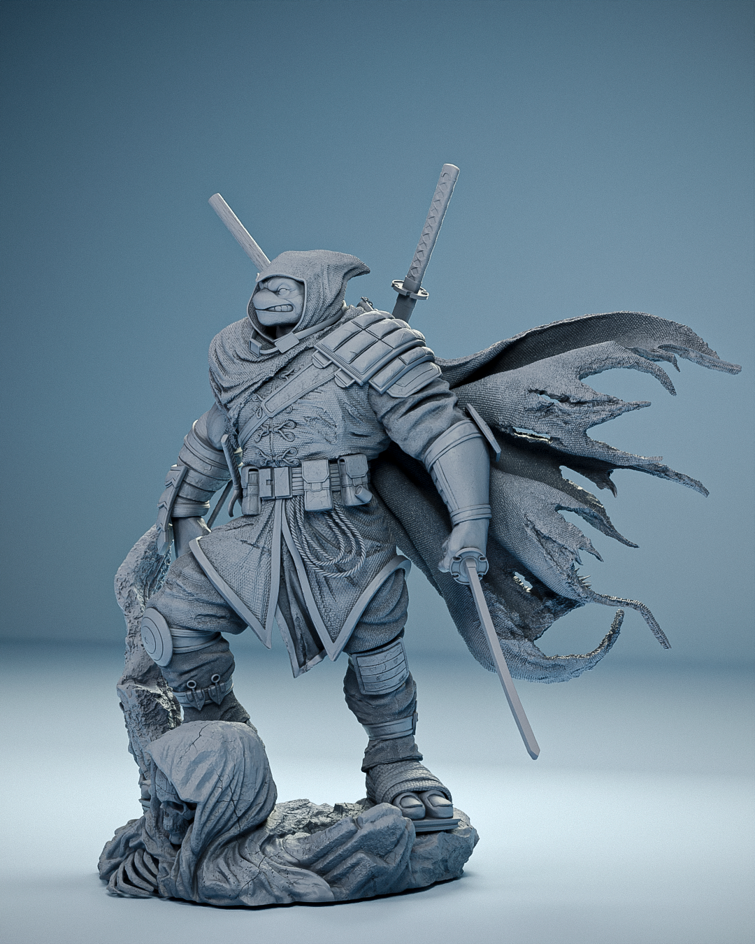 Last Ronin Statue 3D-Printed Kit