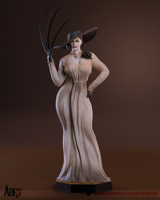 Lady Dimitrescu Statue 3D-Printed Kit
