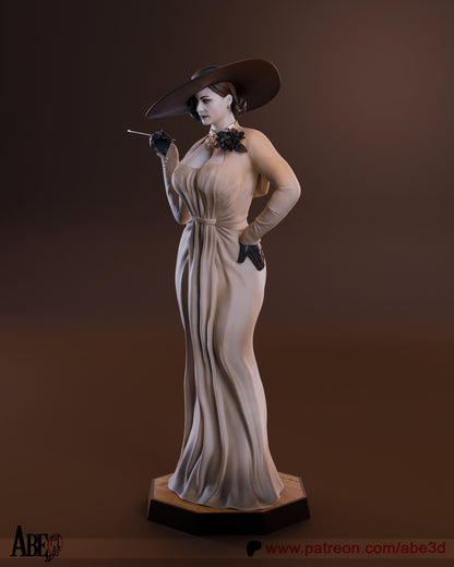 Lady Dimitrescu Statue 3D-Printed Kit