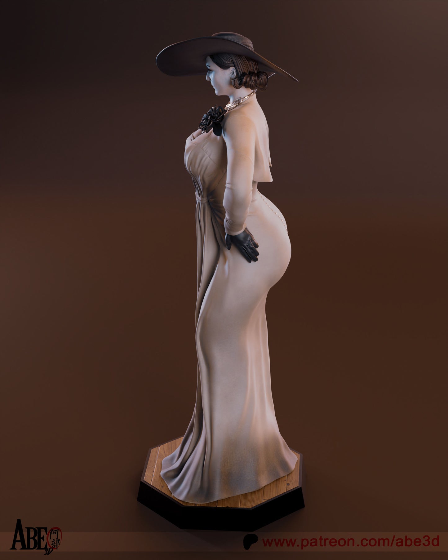Lady Dimitrescu Statue 3D-Printed Kit