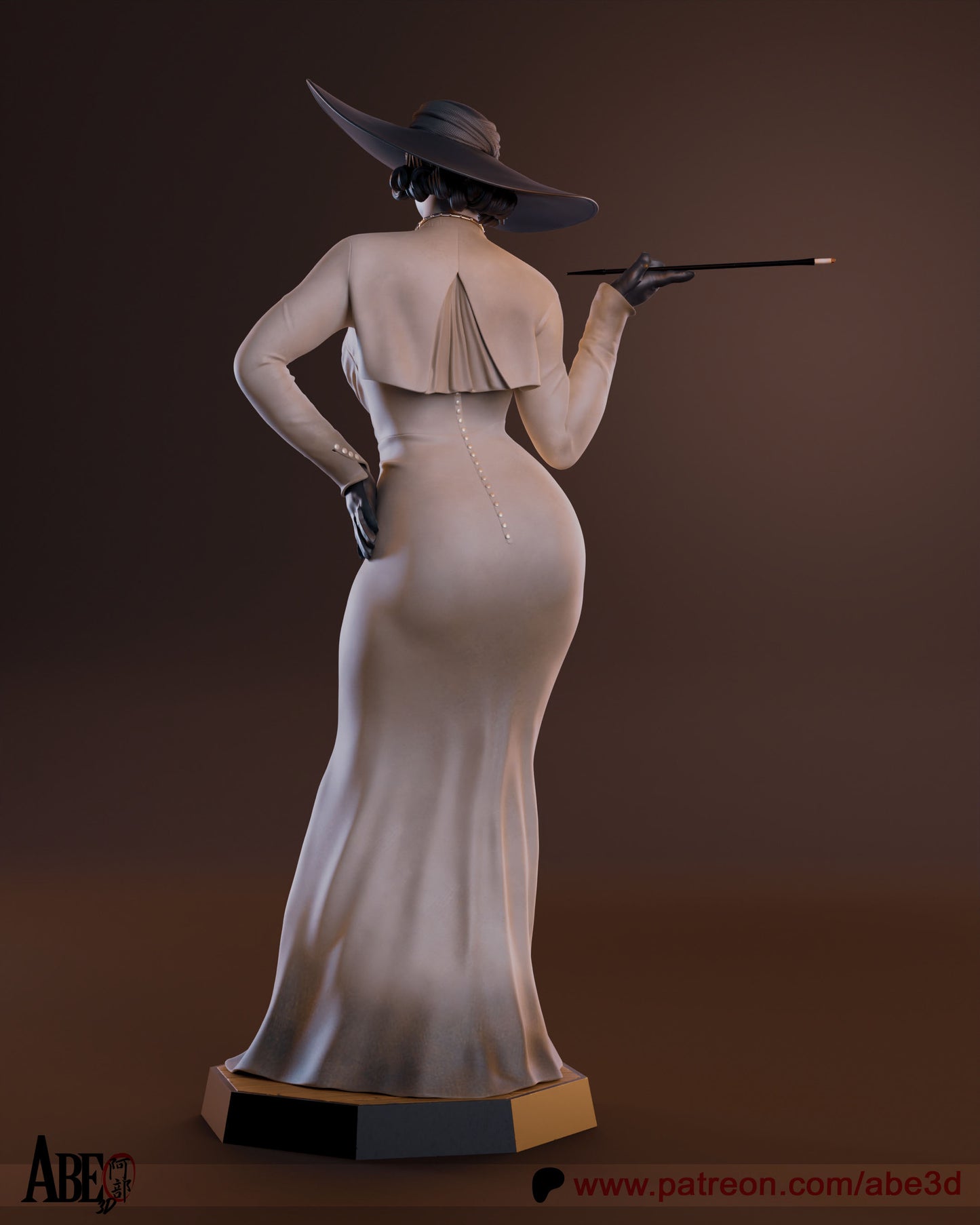 Lady Dimitrescu Statue 3D-Printed Kit