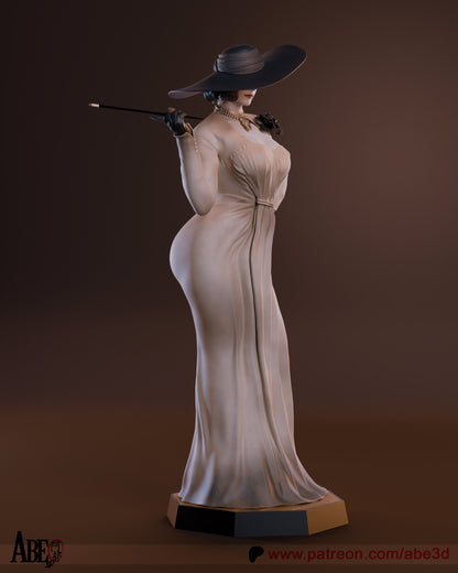 Lady Dimitrescu Statue 3D-Printed Kit